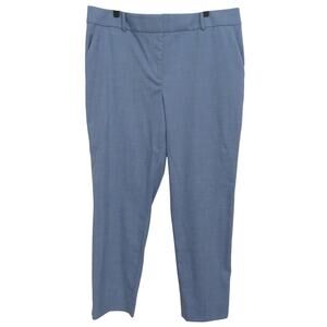 Talbots Womens Sz 16 Blue Hampshire Ankle Pants Stretch Pants Workwear